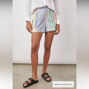 Rails Organic Cotton Boxer Shorts in Portofino Stripe Size Small NWT